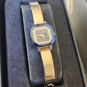 Caravelle by Bulova Octagonal Crystal Women Watch New Battery